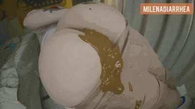 Girl diarrhea on camera