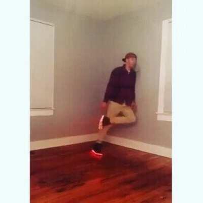 WCGW leaning against the wall