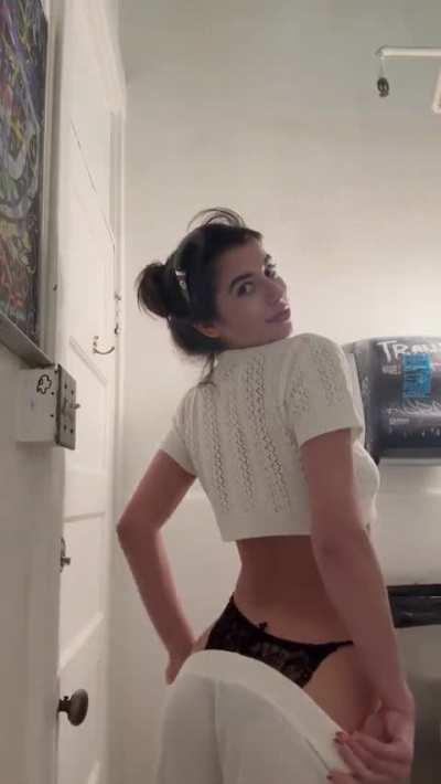 I shouldn't wear black undies under white clothes, they might distract my college roommate