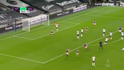 Manuel Lanzini scoring a 94th minute screamer to equalise, having been 3-0 down in the 81st minute.