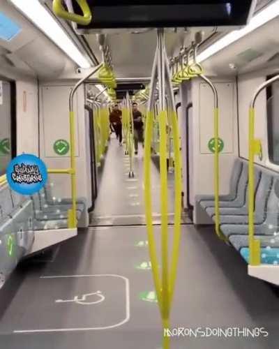 HMFT after I race on a subway train