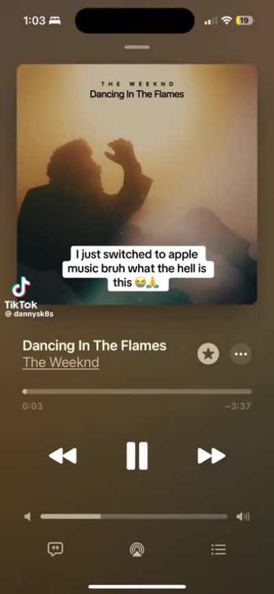 Dancing In The Flames got a change 