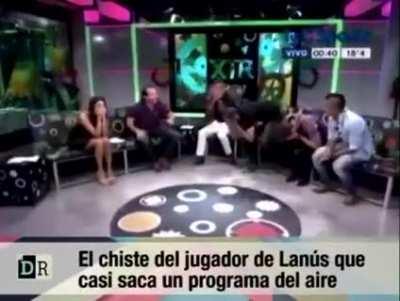 Como olvidar el chiste de Lucas Melano