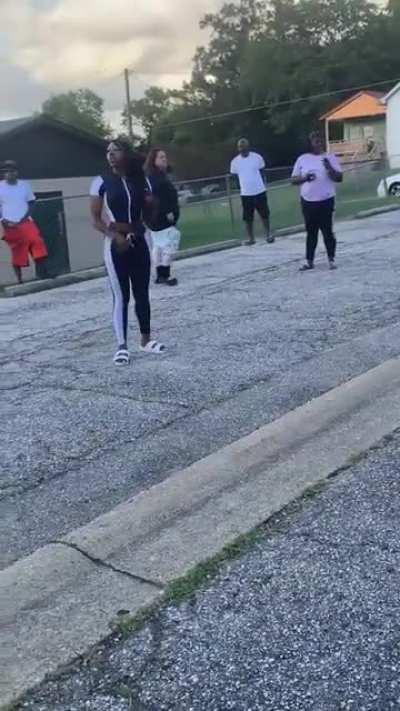 Fighting in the hood