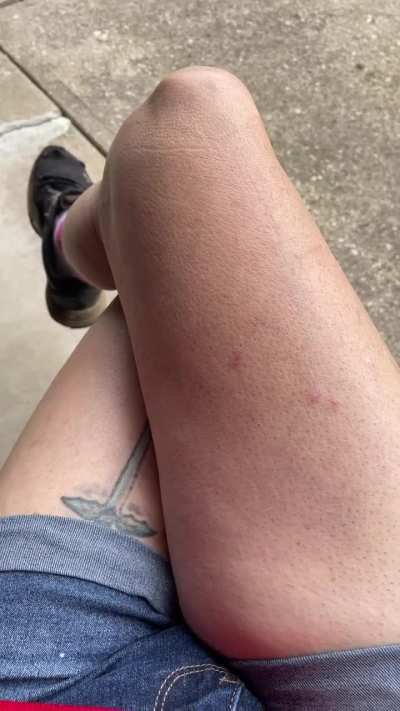 my leg looks so cute