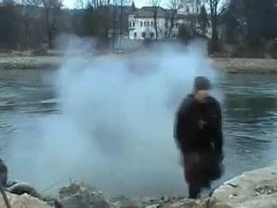 Lighting up firecracker with a short fuse, WCGW?