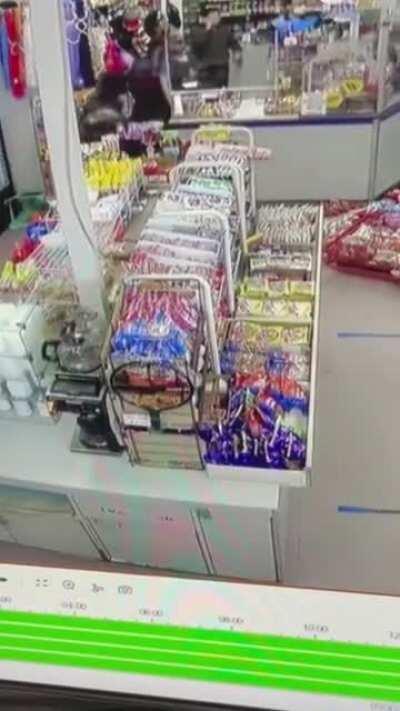 Man comes in with a metal bar and proceeds to smash an Asian-owned convenience store while allegedly spewing racial slurs and other verbally abusive things in North Carolina.