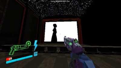 The museum has a big ass screen, which mean...