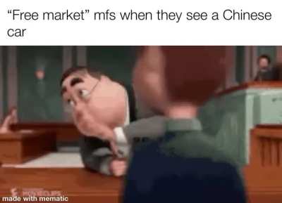 I mean I don’t care for Chinese cars either, but still