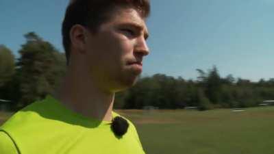 Robert Helenius punches football up to Odin in Valhalla