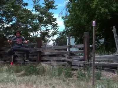 Insane rope dart trick shots