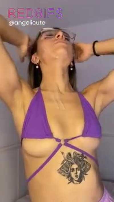 I feel prettier when I’m covered in cum like this