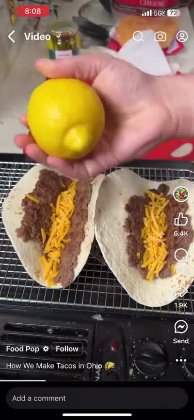 Como hacen tacos en Ohio