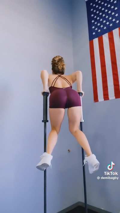 Demi struggling to get up