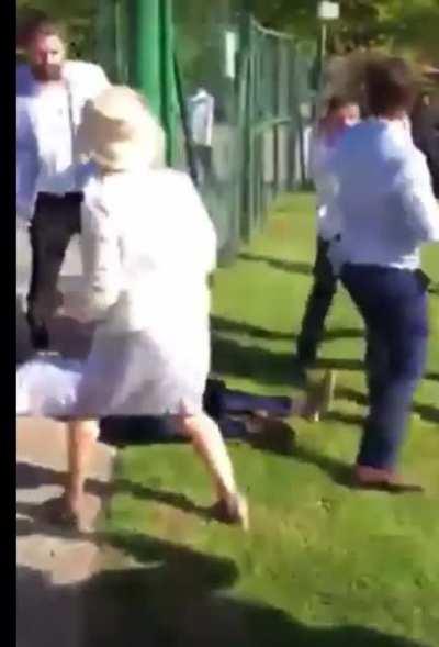 Fight between families at a wedding (UK)