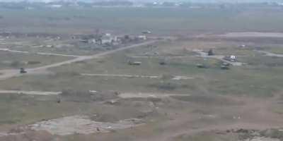 Destroyed Russian equipment in Chornobaivka