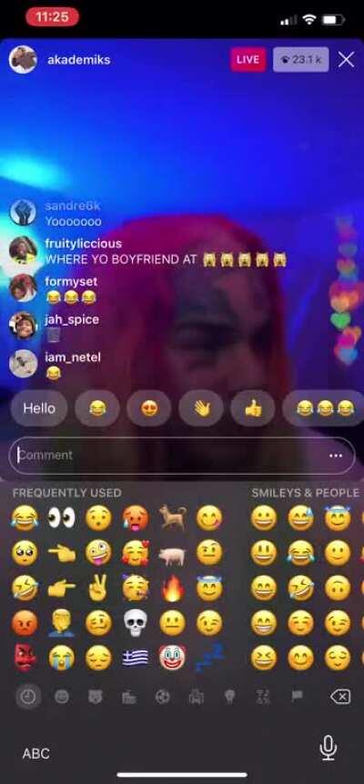 6ix9ine and Akademics previewed a new 6ix9ine song 🔥🔥🔥