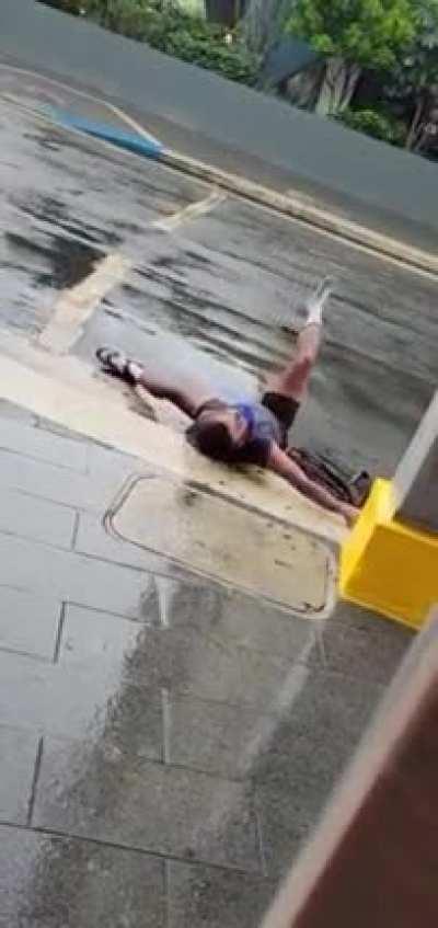 In horrific depths of an intravenous urinal cake high, Owego tweaker violently somersaults into overdose abyss.