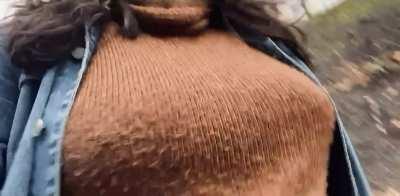 Never wearing a bra anymore. I love the bounce