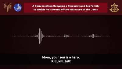 The full call between hamas terrorist with his parents telling them he killed many jewish