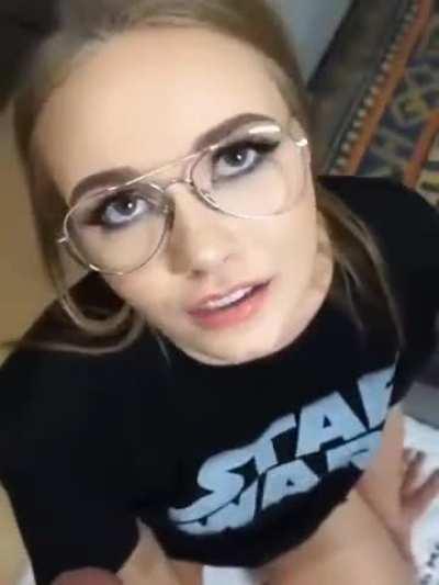 Keeps it in her mouth