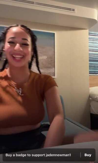 Jaden Newman with Wintrrr 🍑 | IG Sub live