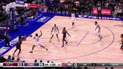 [Highlight] Evan Mobley recorded a career high 8 blocks against the Pistons. Mobley showed his versatile defense with great rim protection, multiple snatch blocks, a chase-down block!