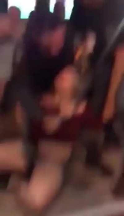 To throw a drink and get away