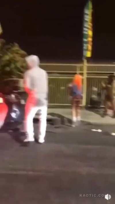 Some Sexy Ole Lot Lizards Fight It Out On Their Favorite Corner