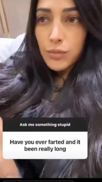 Shruti Hassan didn't dodge the Fart question.