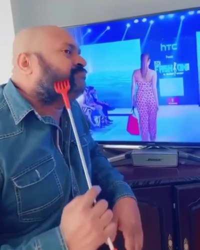 Old man must be trippin.