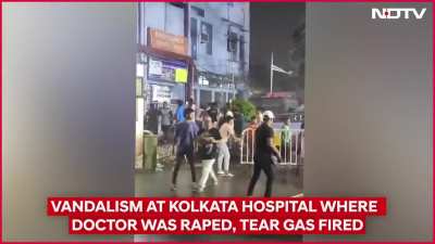 31 year old doctor raped and brutally murdered in Kolkata, India. Doctors protesting for her justice attacked by a huge mob overnight, hospital vandalised. 