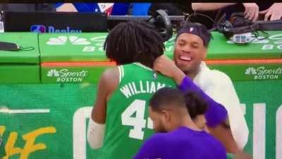 Buddy laughing and smiling after 53 point loss