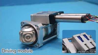 Active ball joint mechanism based on spherical gear meshings