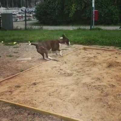 Spin move perfectly executed.