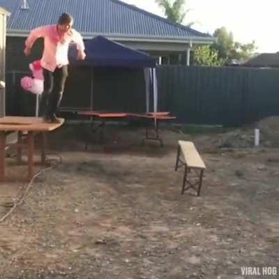 To break a bench