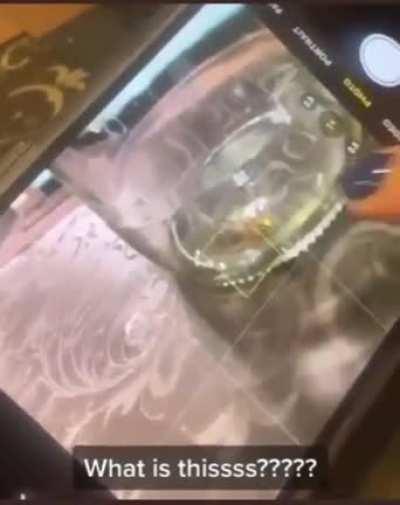 Spiders can see the invisible laser from iPhone LiDAR camera