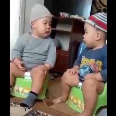 Discussing the world affairs on their thrones