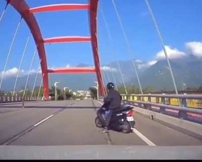 Dashcam footage of an Earthquake