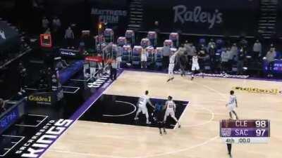 Player that tried to block the game-winning shot gets his ass slapped by the winning shooter.