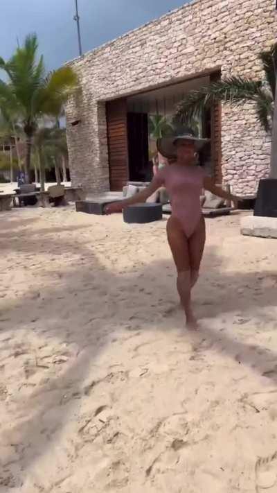 Christina on vacation in Mexico