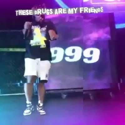 very quick edit: song is “Drugs Are My Friends”