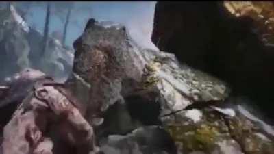 Kratos beats up Baldur.