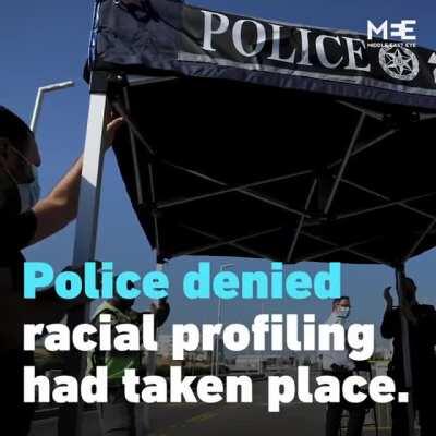 Israeli Police fines only palestinian passengers in a bus , despite israelis commiting the same crime