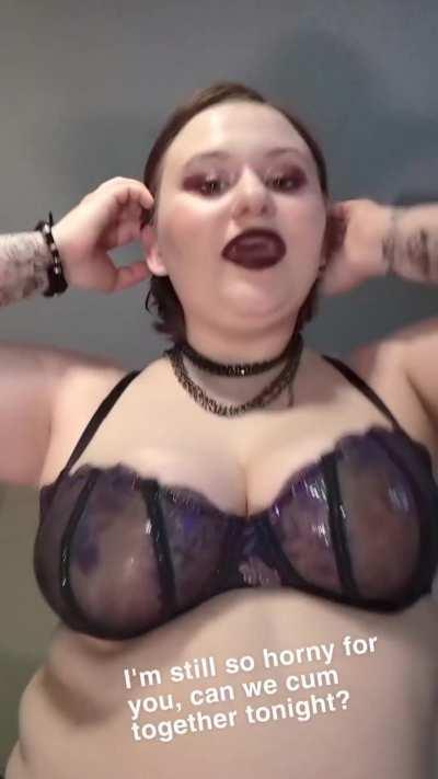 You should cum with a Gothicc nympho tonight!! $25 cock [rate] $15 same night cum [vid] with your name and more!! [Pic][sext][cam][snp][gfe][fan]