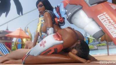 Pharah mouth-to-mouth