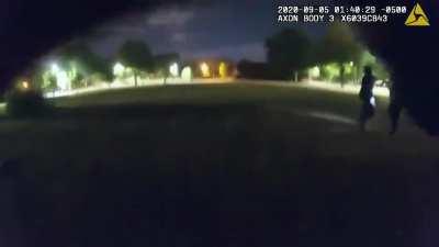 Man charges Chicago PDs with a knife, overcoming the effects of a taser, and stabs a female officer. Gets shot afterwards. (NSFW)