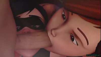 Helen Parr and Violet Double - The Incredibles [hentaiforeva]