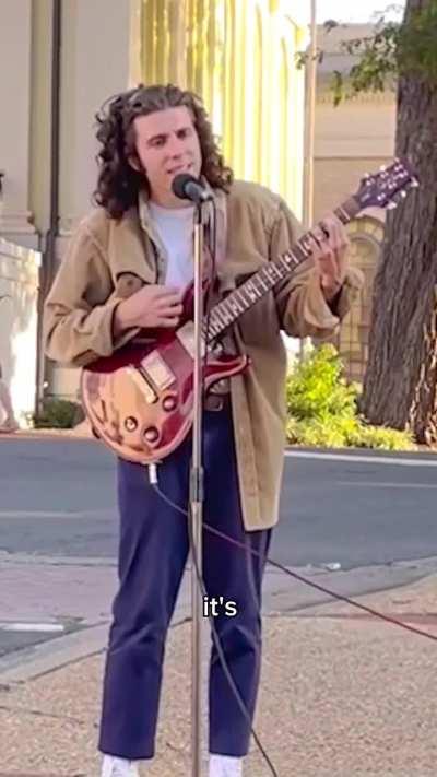 This artist uplifting people with his music (credit to Fulton lee)