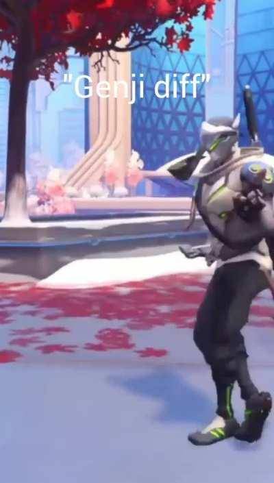 Enemy Genji after winning one 1v1:
